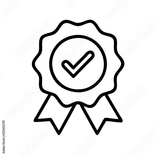 Award ribbon icon for achievement recognition