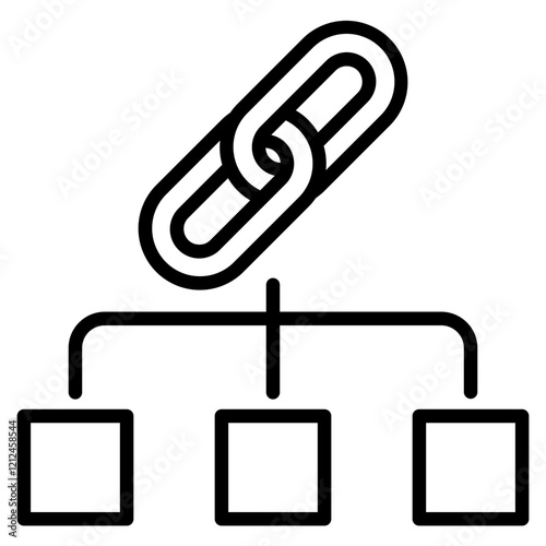 Network Icon Element For Design