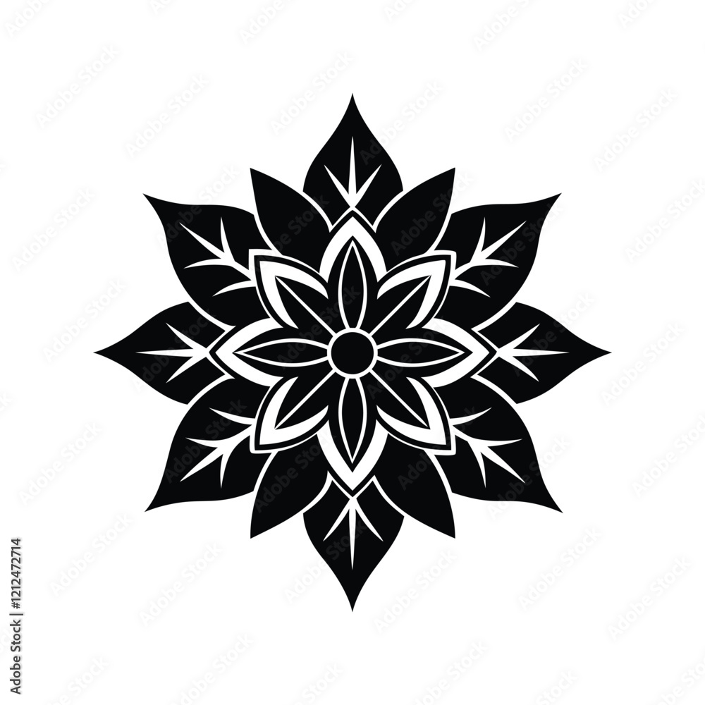 Floral ornament silhouettes with intricate vector designs, showcasing botanical motifs, decorative patterns, flower-inspired elements, vintage ornaments, and nature-themed artistic vector illustration Floral ornament silhouettes with intricate vector designs, showcasing botanical motifs, decorative patterns, flower-inspired elements, vintage ornaments, and nature-themed artistic vector illustration