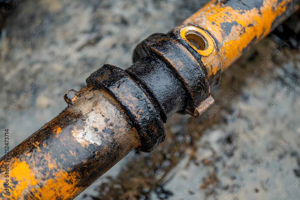 Corroded Industrial Pipe Connector