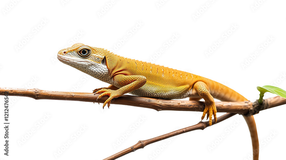Fototapeta premium chameleon on a png background