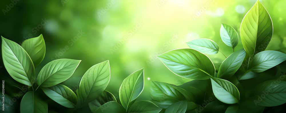 Lush Green Leaves, Sunlight, Forest, Nature Lush Green Leaves, Sunlight, Forest, Nature