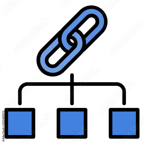 Network Icon Element For Design