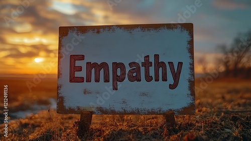 A white wooden sign with 