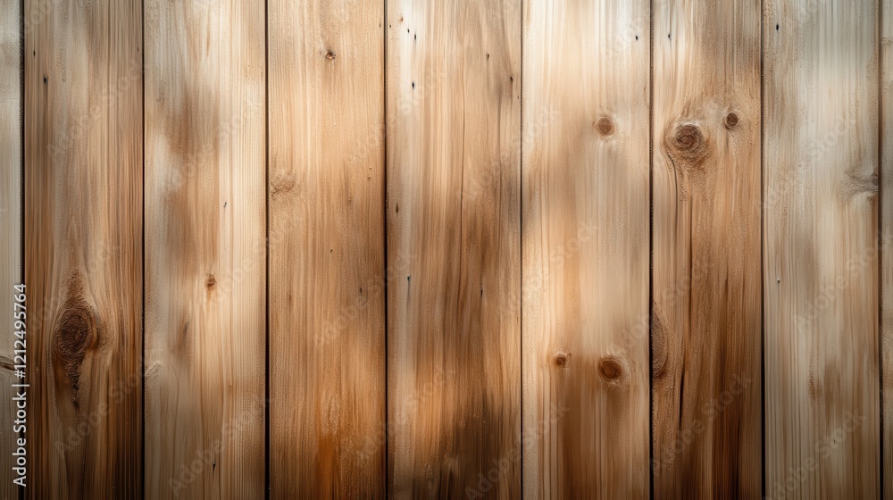 Obraz premium This image showcases a textured wooden wall, featuring various shades of brown and natural patterns that evoke a rustic and warm ambiance suitable for interior design.