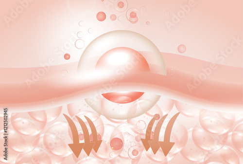 The serum drops absorb into the skin and tighten loose skin cells.
