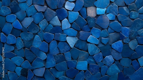 Vibrant Blue Sapphire-Inspired Abstract Texture with Elegant Glow and Fine Details photo