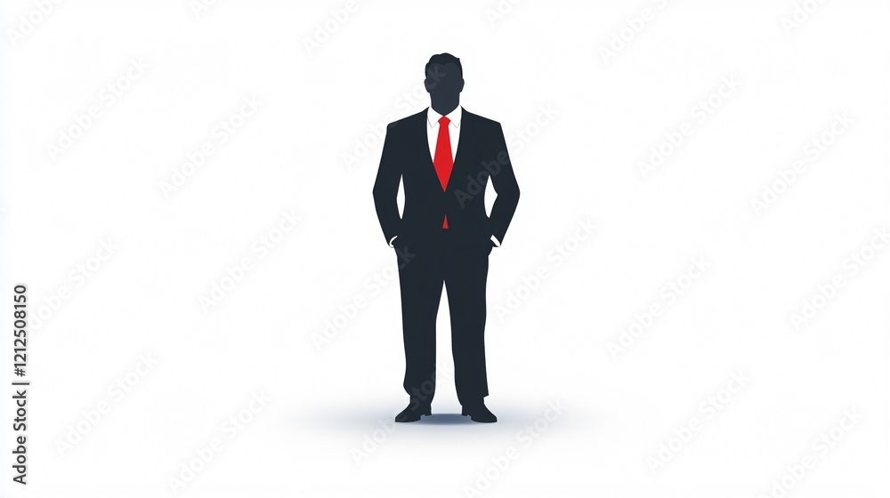 Professional Wide Angle Business Icon Centered Composition Image Professional Wide Angle Business Icon Centered Composition Image