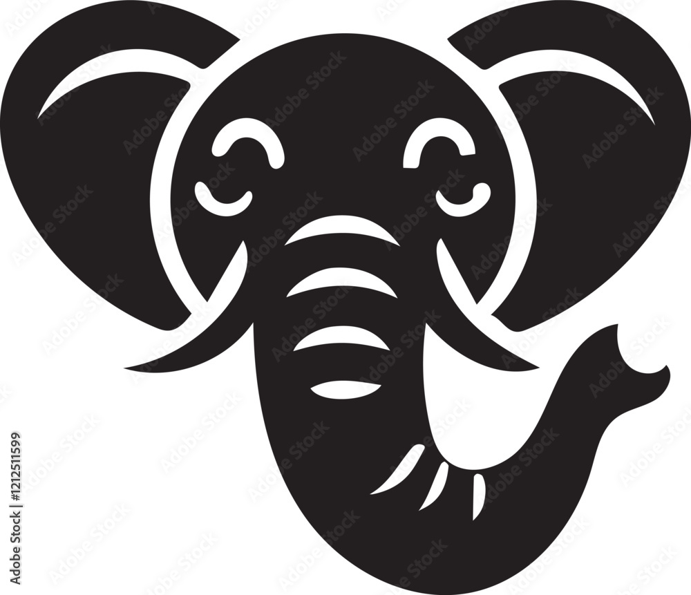 Φωτογραφία vector elephant head