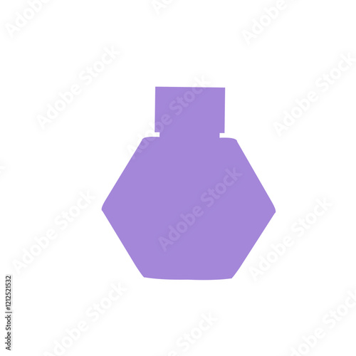 colorful perfume bottle vector