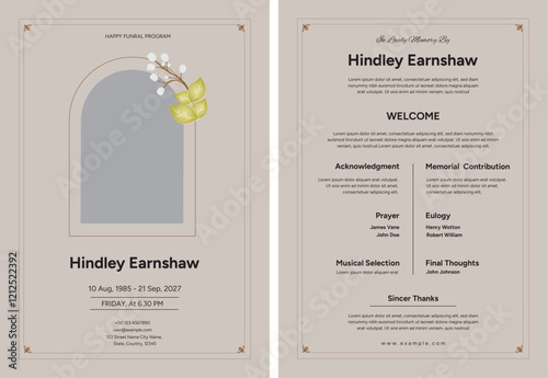 Funeral Programs Template