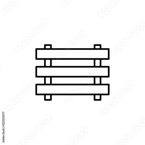 barrier icon Simple outline illustration
