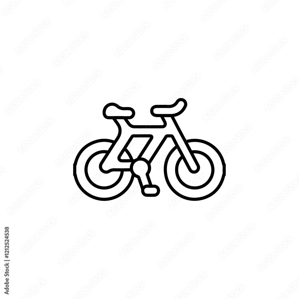 bicycle icon Simple outline illustration bicycle icon Simple outline illustration