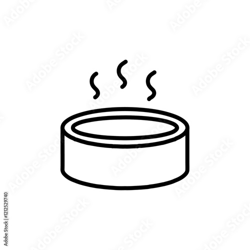 hot tub icon Simple outline illustration