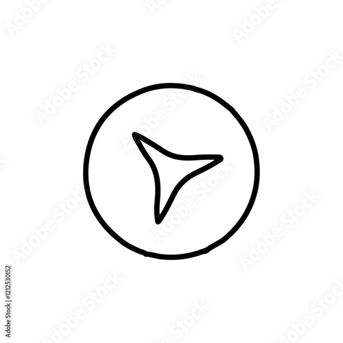 juniper berry icon Simple outline illustration
