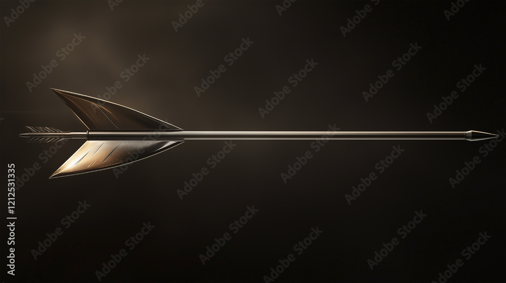 Fototapeta premium A long arrow with a pointy tip