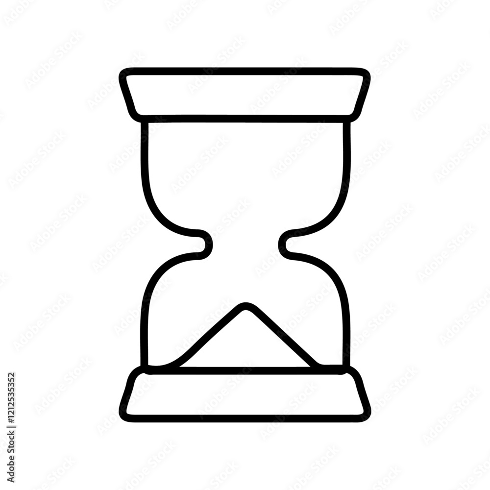 sand clock icon Simple outline illustration sand clock icon Simple outline illustration