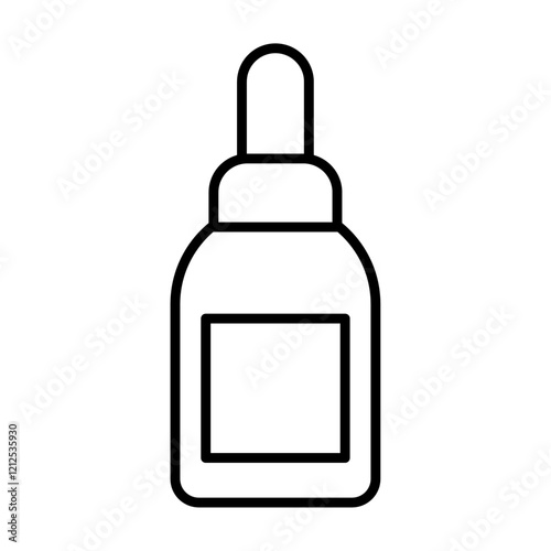 serum icon Simple outline illustration