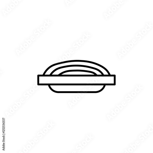 spaghetti icon Simple outline illustration