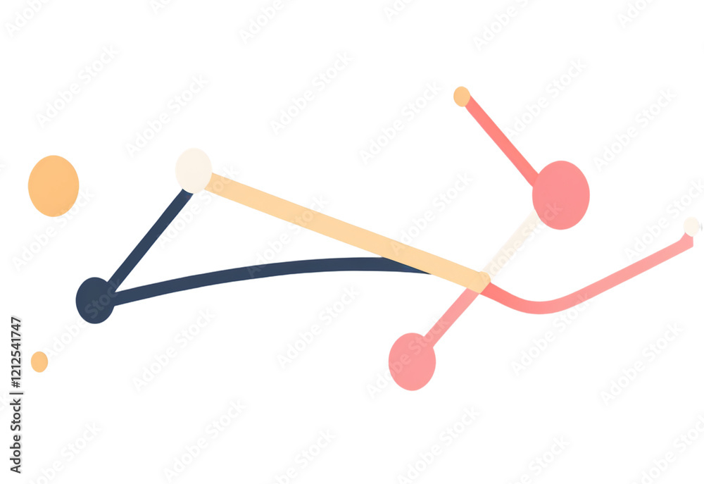 An icon of three connected dots with lines forming a triangular shape, or an arrow pointing to the right, symbolizing connection, flow, or progression. This design is commonly used in technology, PNG An icon of three connected dots with lines forming a triangular shape, or an arrow pointing to the right, symbolizing connection, flow, or progression. This design is commonly used in technology, PNG