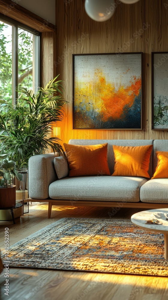 Cozy living room design modern home interior inspiration warm atmosphere natural light contemporary style