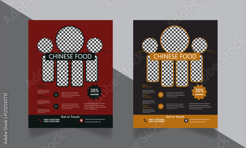 this is restaurant flyer template design