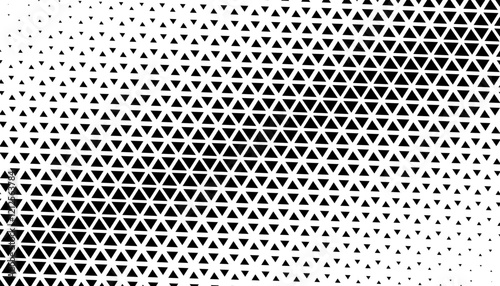 Black and white halftone pattern with transition effect. Smooth transition of geometric pattern. Easily resized and recoloured at your discretion. Fully editable vector element 