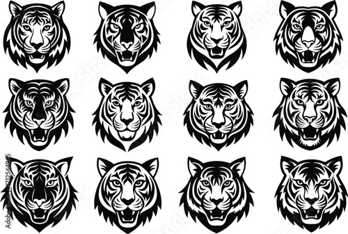 Tiger had logo icon vector illustration
