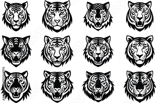 Tiger had logo icon vector illustration
