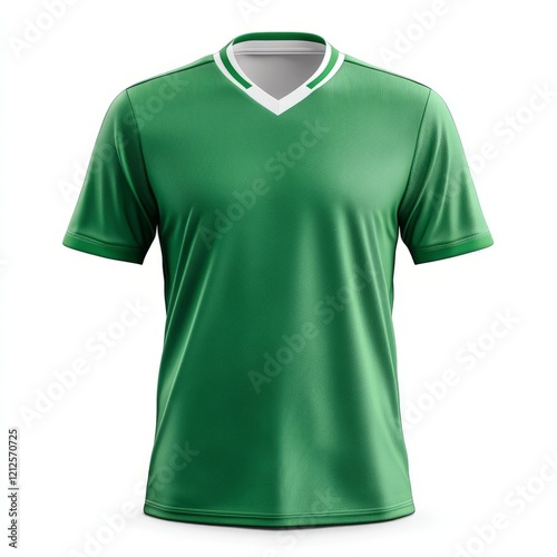 realistic high quality green jersey mockup isolated 