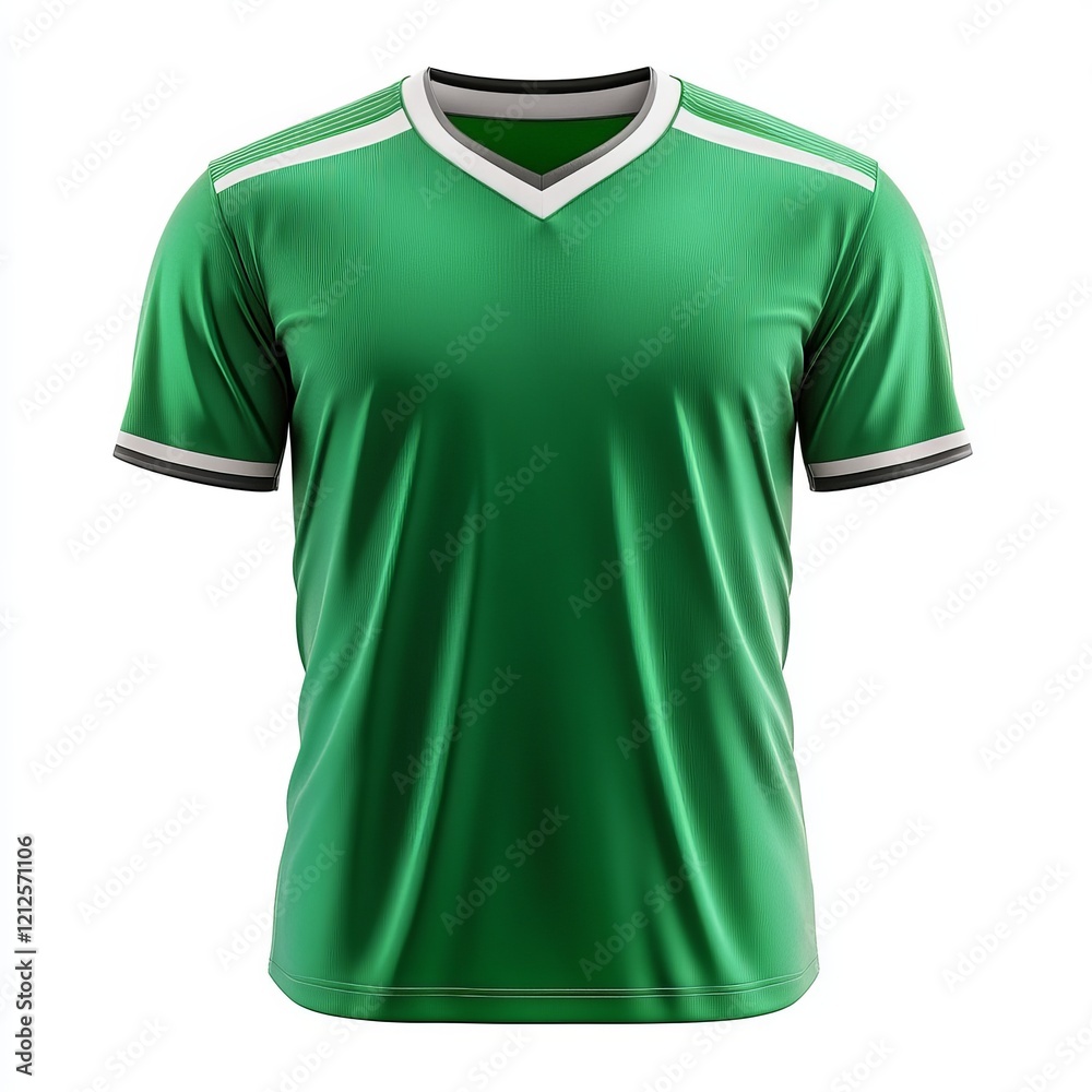 realistic high quality green jersey mockup isolated realistic high quality green jersey mockup isolated