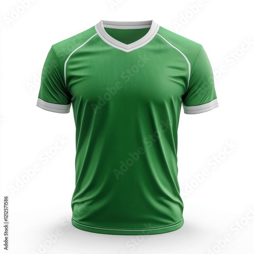 realistic high quality green jersey mockup isolated 