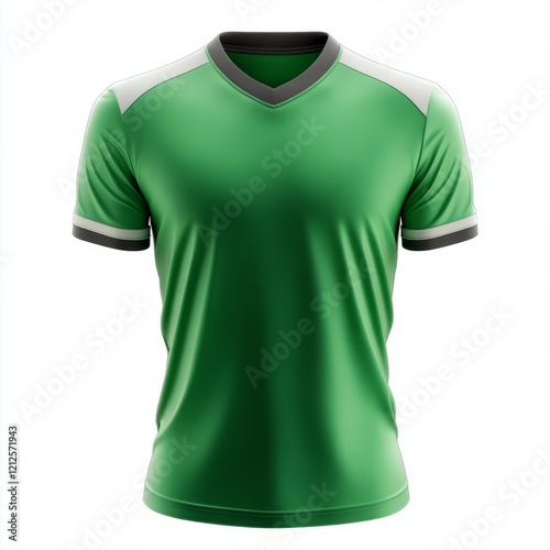 realistic high quality green jersey mockup isolated 