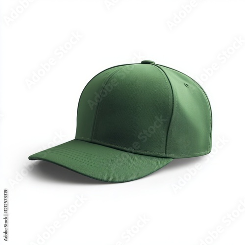 realistic high quality Green snapback mockup isolated photo