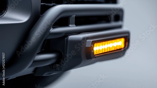 Off-Road Vehicle LED Light Bar & Bull Bar Closeup