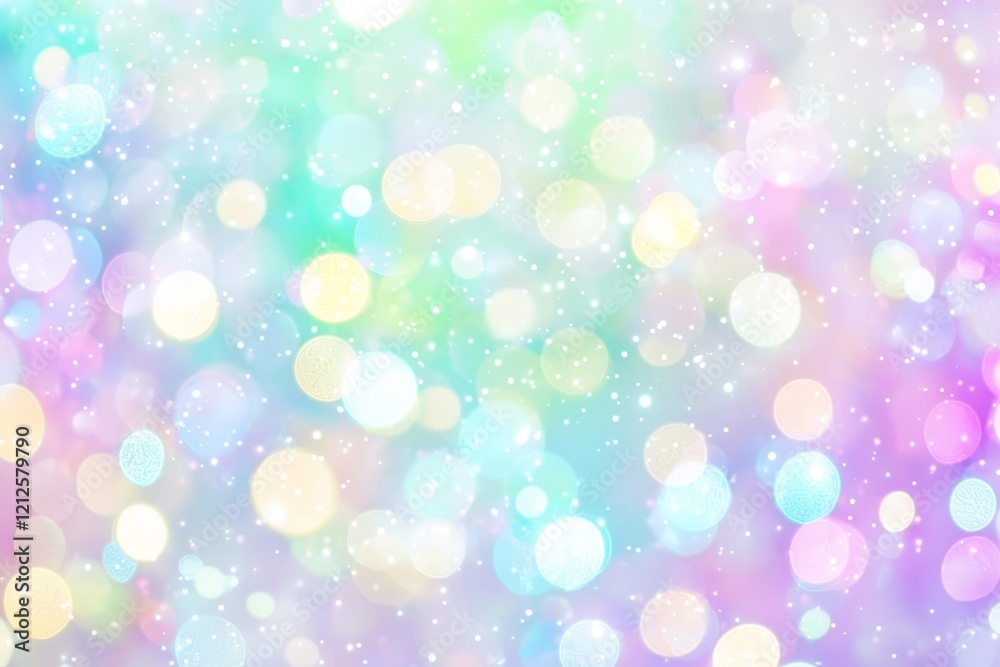 Abstract, blurred shot of a shopping mall encompassed by light bokeh and a light bulb's glow Abstract, blurred shot of a shopping mall encompassed by light bokeh and a light bulb's glow