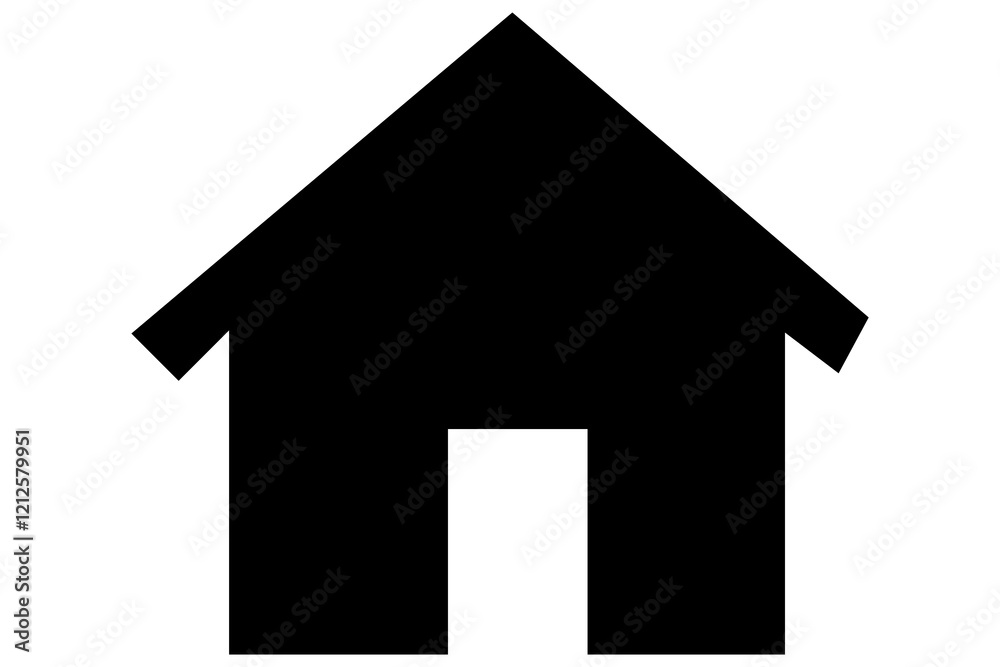 House icon silhouette vector illustration
House icon silhouette vector illustration