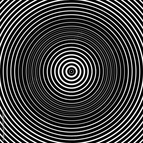 Abstract vector circle halftone black background. Gradient retro line pattern design. Universal template