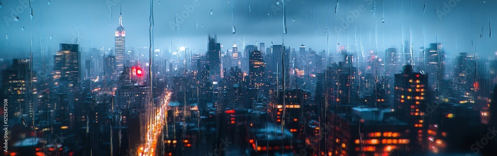 A rainy cityscape at dusk seen through a window, evoking cinematic melancholy. Great for urban storytelling, emotional visuals, and drama-themed projects. A rainy cityscape at dusk seen through a window, evoking cinematic melancholy. Great for urban storytelling, emotional visuals, and drama-themed projects.
