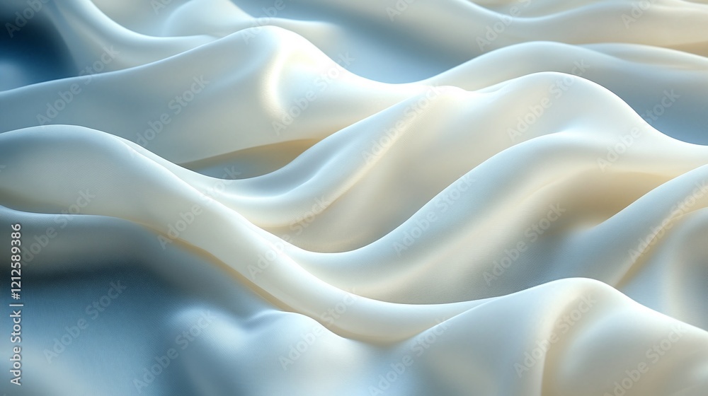 Obraz premium white wavy fabric, background texture