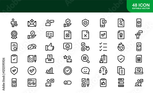 Premium Survey Icons. Clean, Editable Vectors for Data Collection, Market Research, Customer Feedback, and Polling Applications.