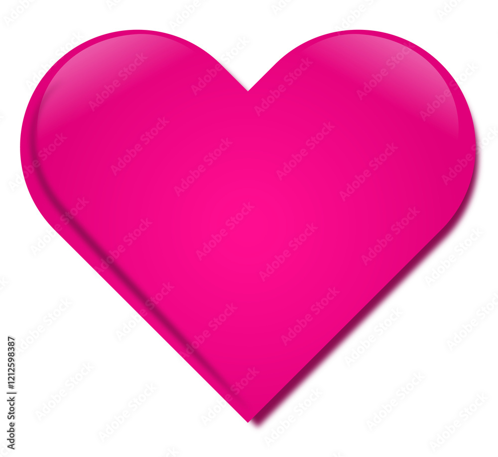 pink heart on white background. valentine's day pink heart on white background. valentine's day