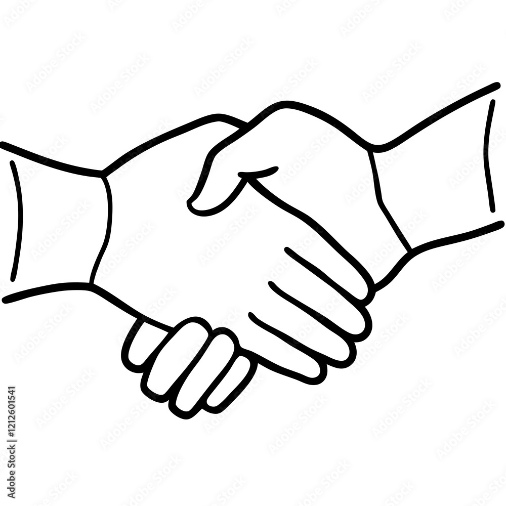 handshake isolated on white background handshake isolated on white background