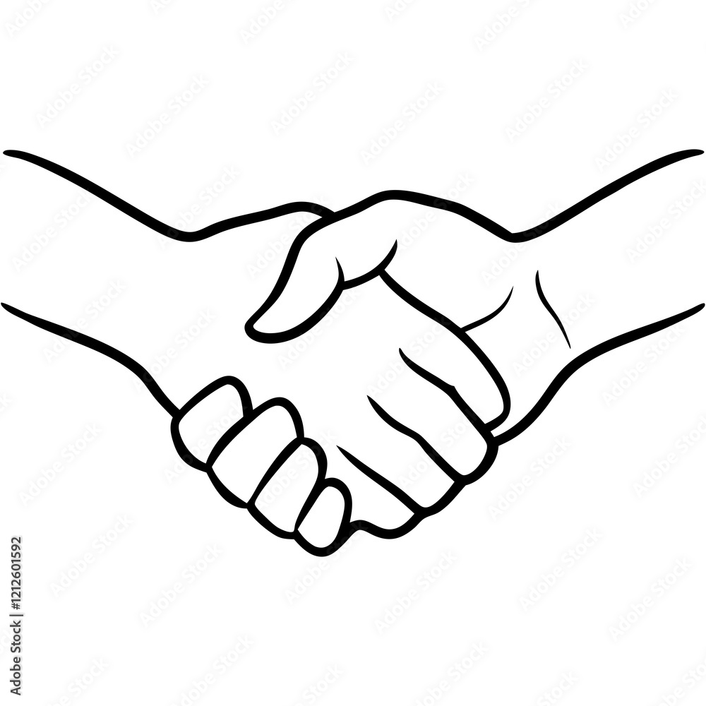 handshake isolated on white background handshake isolated on white background
