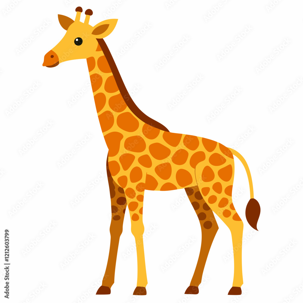 Fototapeta premium giraffe cartoon illustration