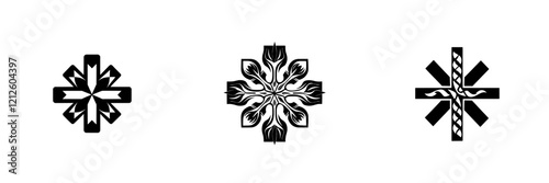 Representing first aid and medical emergencies, the Rod of Asclepius with a snake is a contemporary symbol frequently seen as an EMS icon.