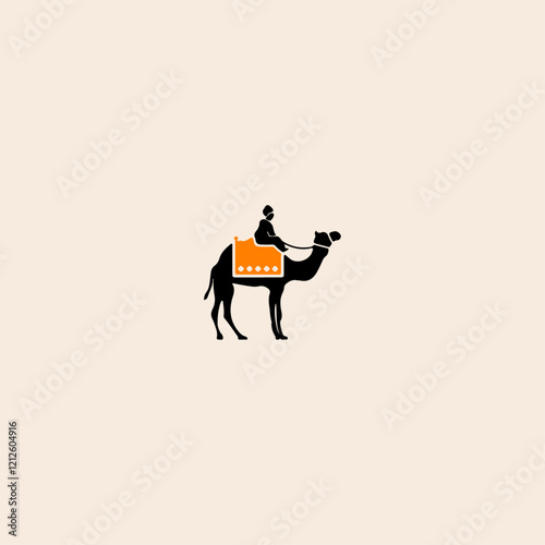 Camel icon flat vector design. 