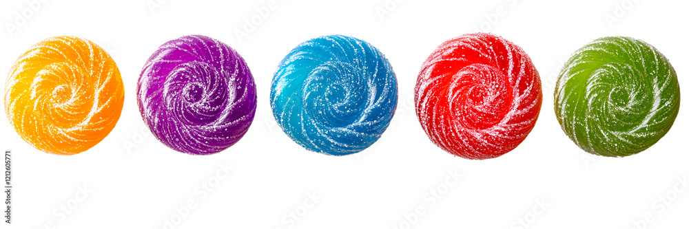 Swirling rainbow candies, a delightful treat! Sweetness in every vibrant hue. Swirling rainbow candies, a delightful treat! Sweetness in every vibrant hue.