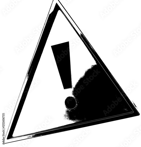 An isolated modern yellow triangle with an exclamation mark, serving as a 3D alert sign, attention mark, and caution icon. It represents danger warnings, emergency hazard notifications, and alert