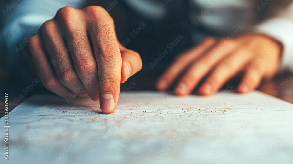 Close-up of hands making decisions in a professional business meeting environment Close-up of hands making decisions in a professional business meeting environment